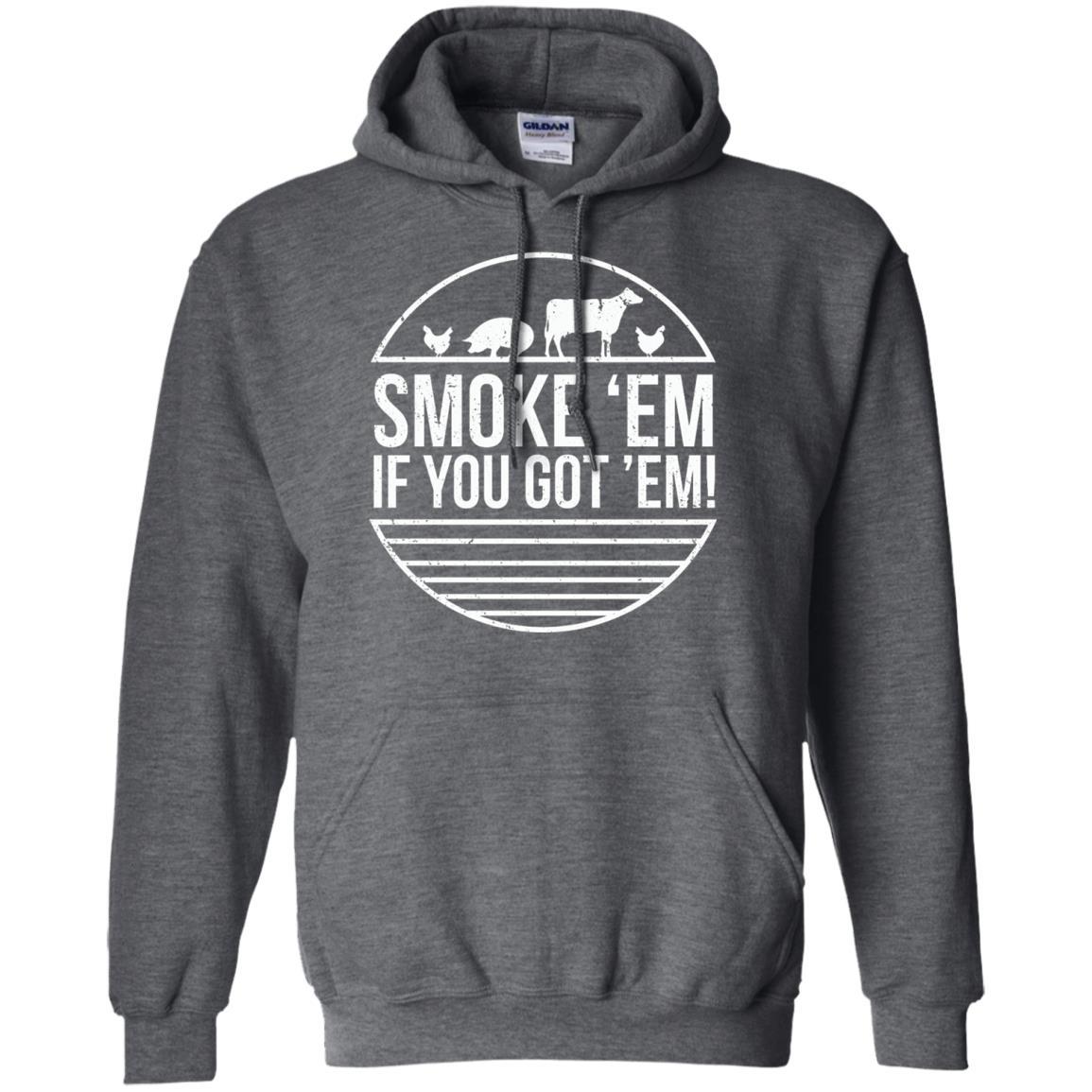 Bbq T-shirt Smoke 'em If You Got 'em Dark Heather