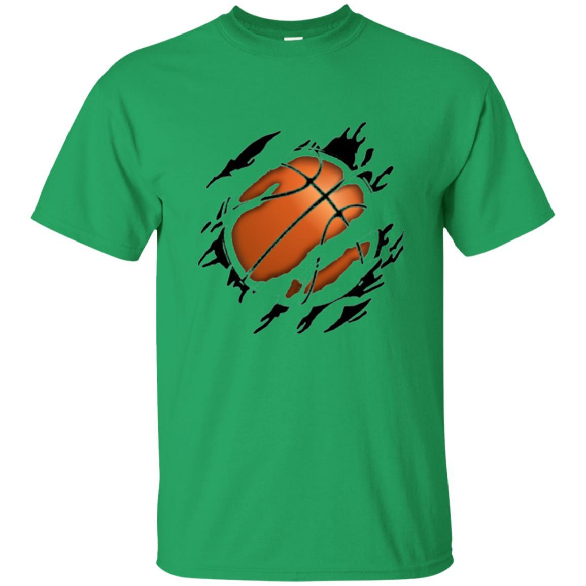 Basketball Lover T-shirt Basketball In Me Irish Green
