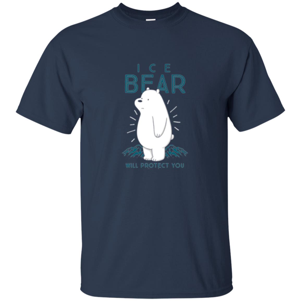 Ice Bear Will Protect You T-shirt Navy