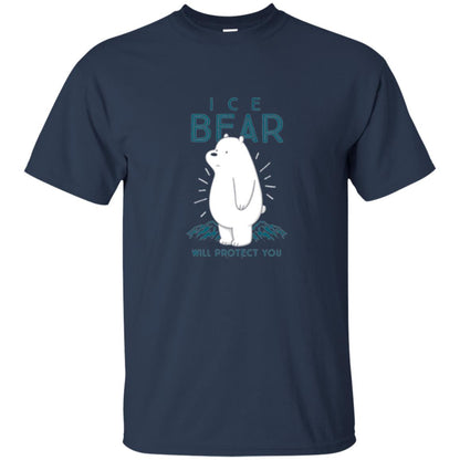 Ice Bear Will Protect You T-shirt Navy