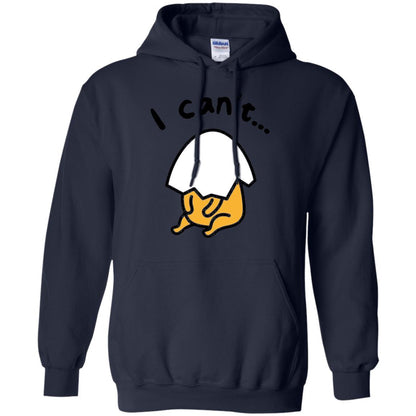 Film T-shirt Gudetama Lazy Egg I Can't Navy