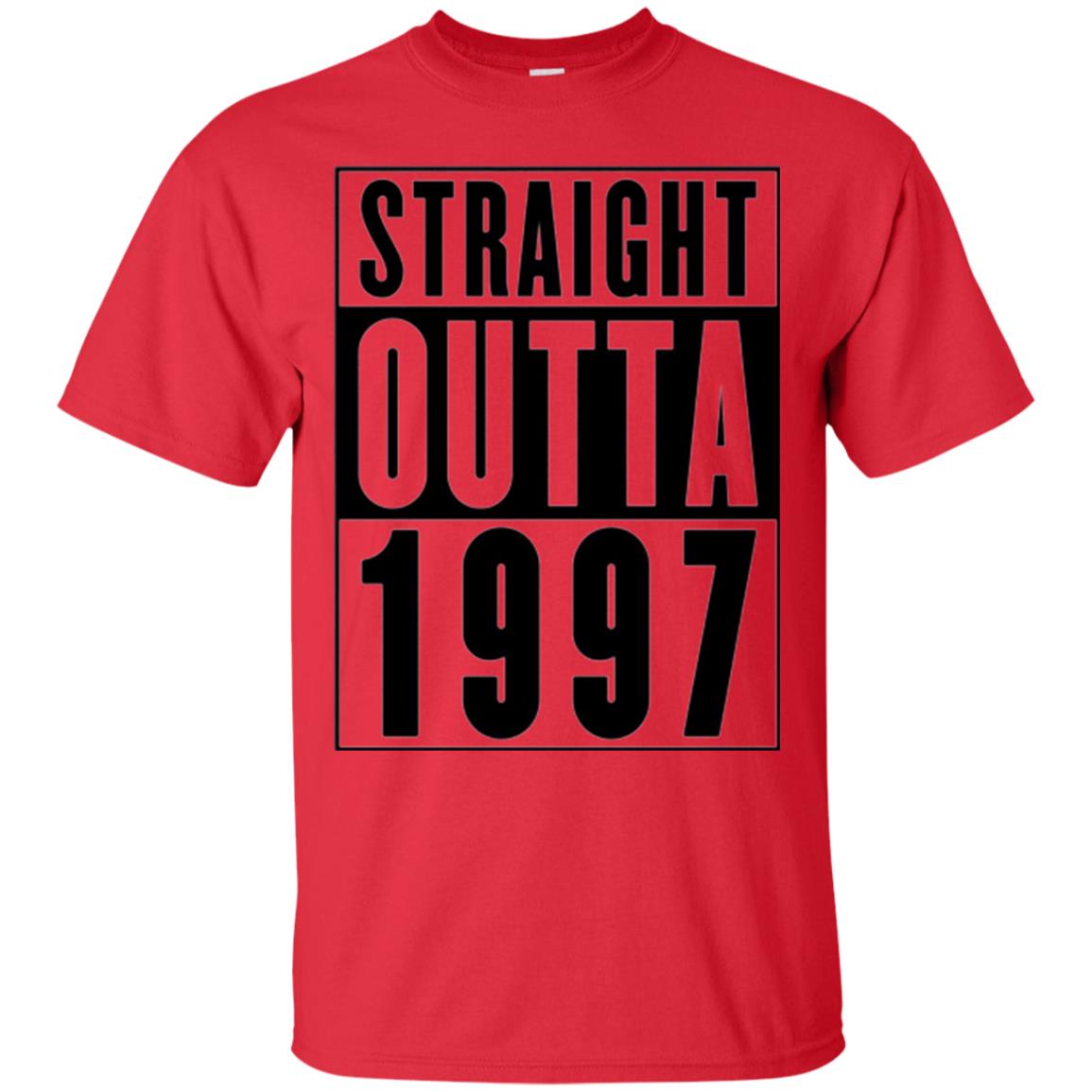 Straight Outta 1997 Cool 21st Birthday T-shirt Red