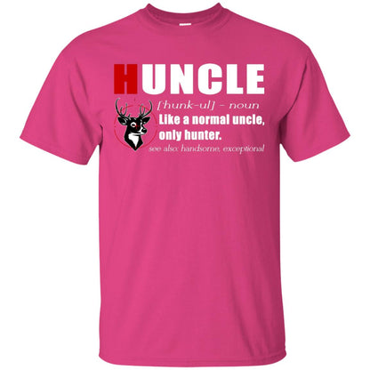 Huncle Definition Like A Normal Uncle Only Hunter Hunting Uncle Gift Shirt For Mens Heliconia