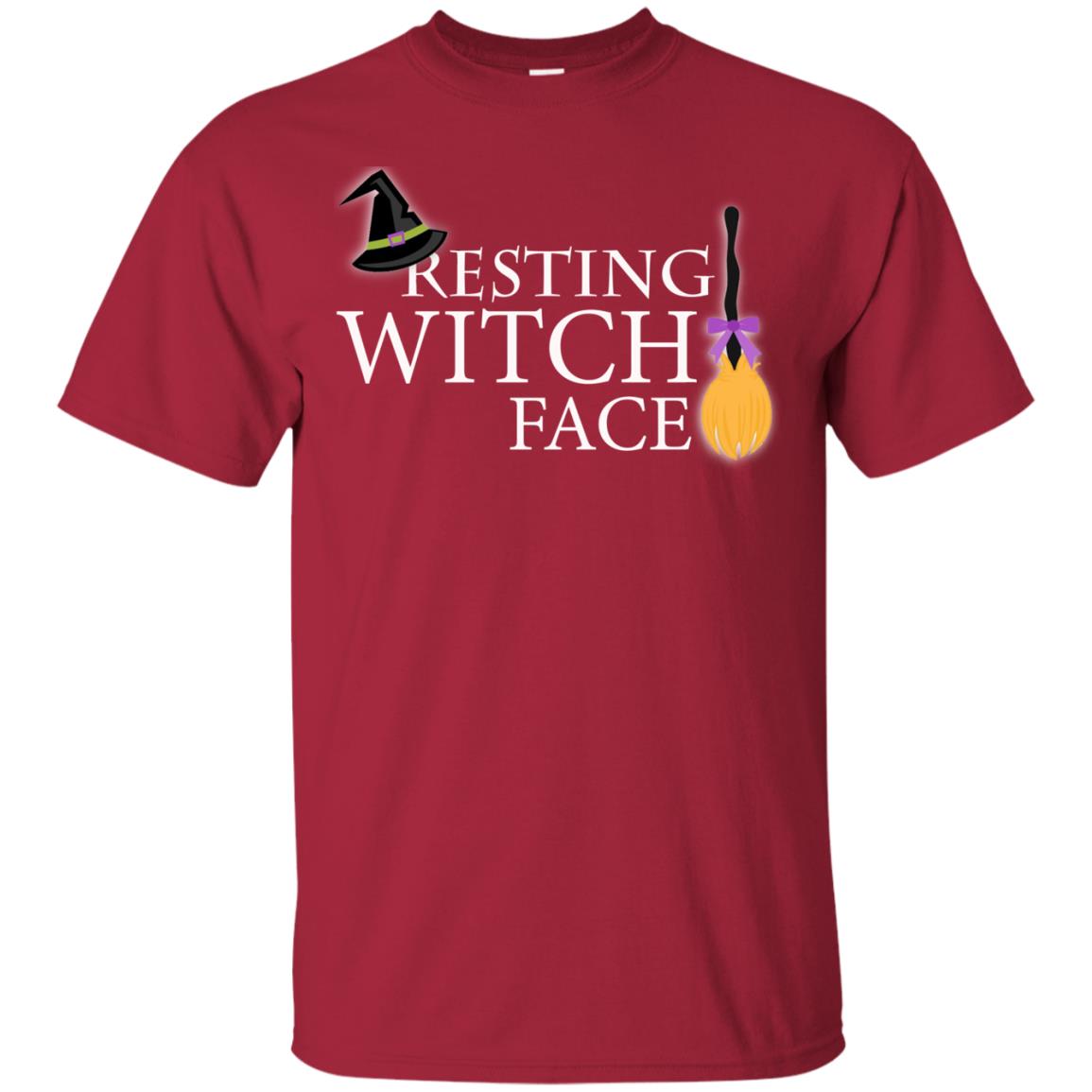 Reasting Witch Face Shirt Cardinal