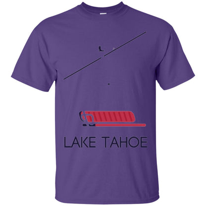 Ski Chair Lift T-shirt Lake Tahoe California Purple