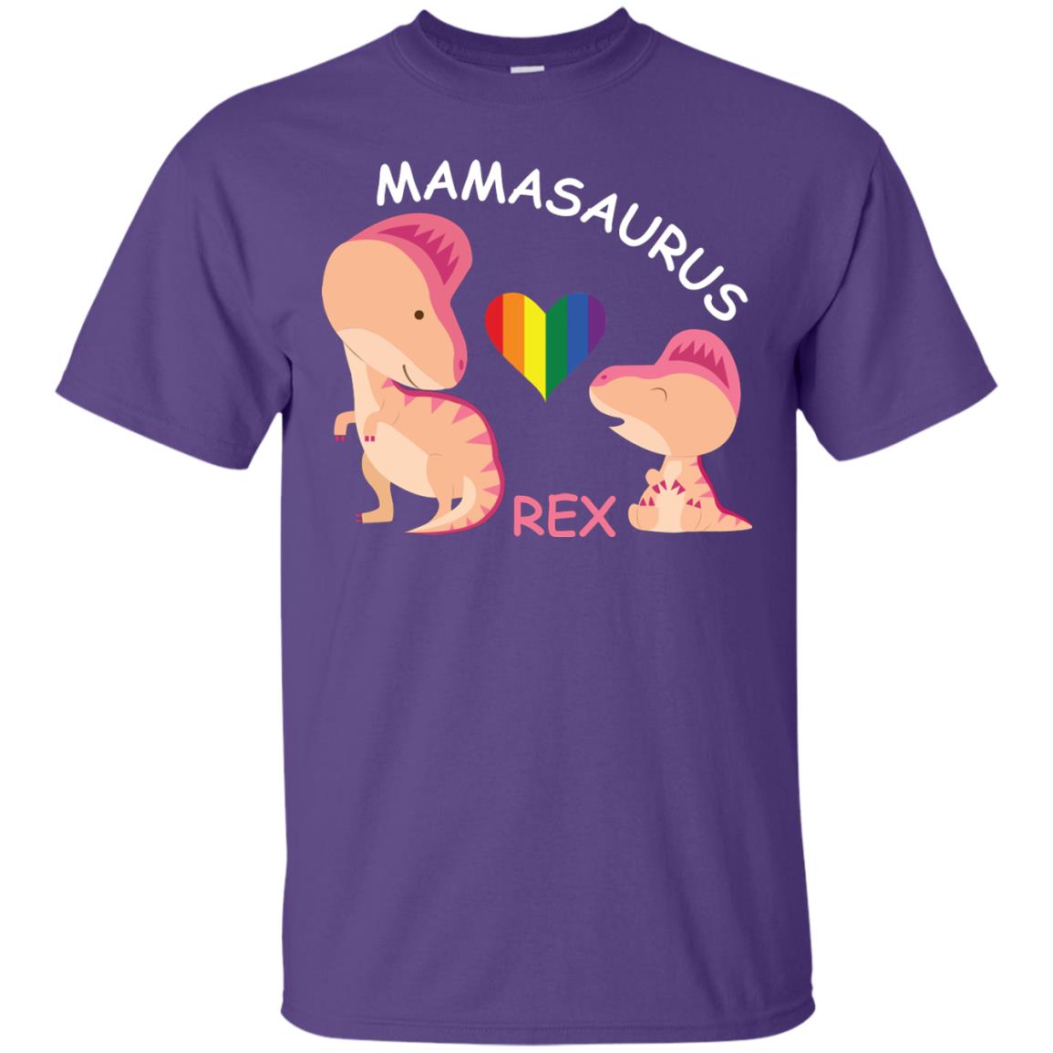 Mamasaurus Rex Lgbt Shirt Purple