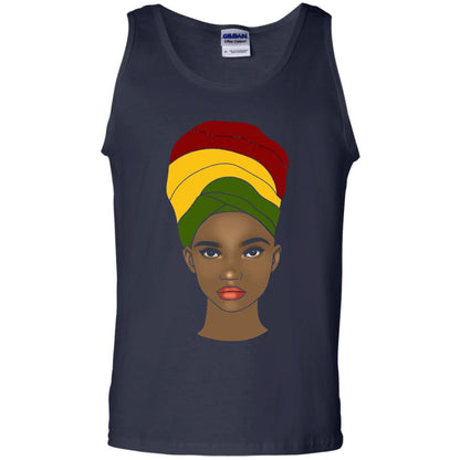 Melanin Rocks African Queen Melanin T-shirt Navy