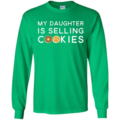 My Daughter Is Selling Cookies T-shirt Girl Cookie Irish Green