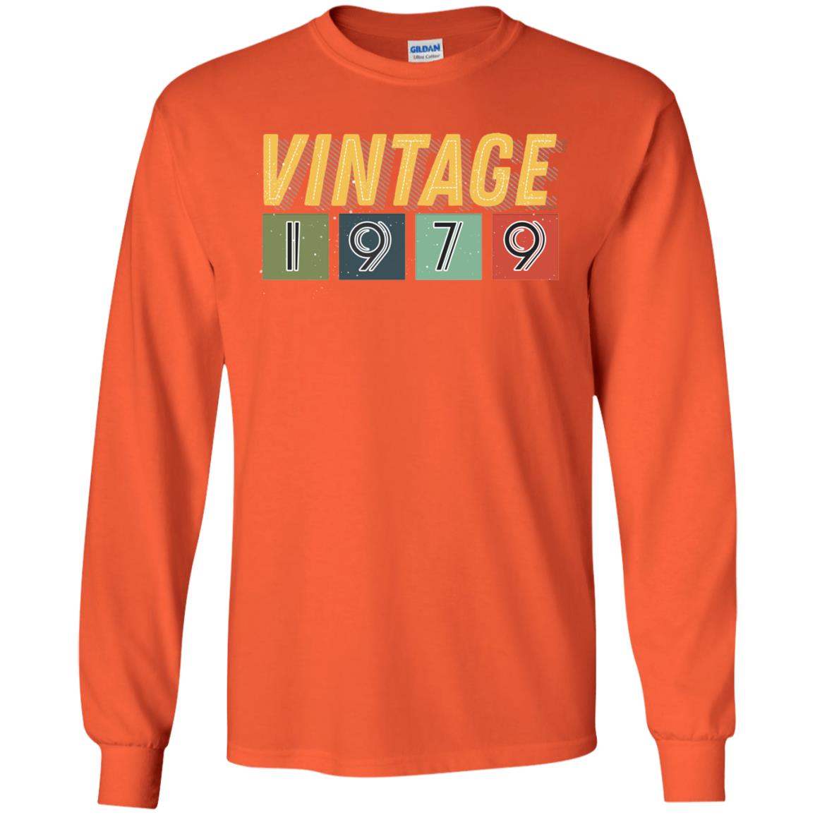 Vintage 1979 39th Birthday Gift Shirt For Mens Or Womens Orange