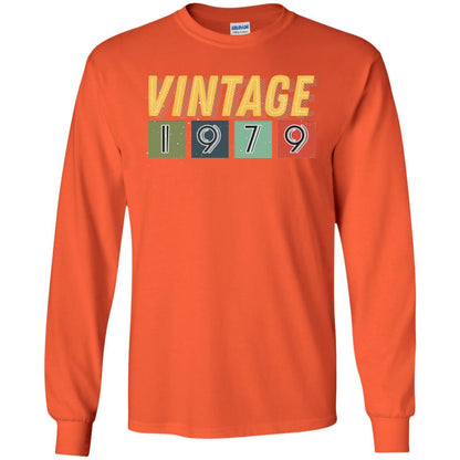 Vintage 1979 39th Birthday Gift Shirt For Mens Or Womens Orange