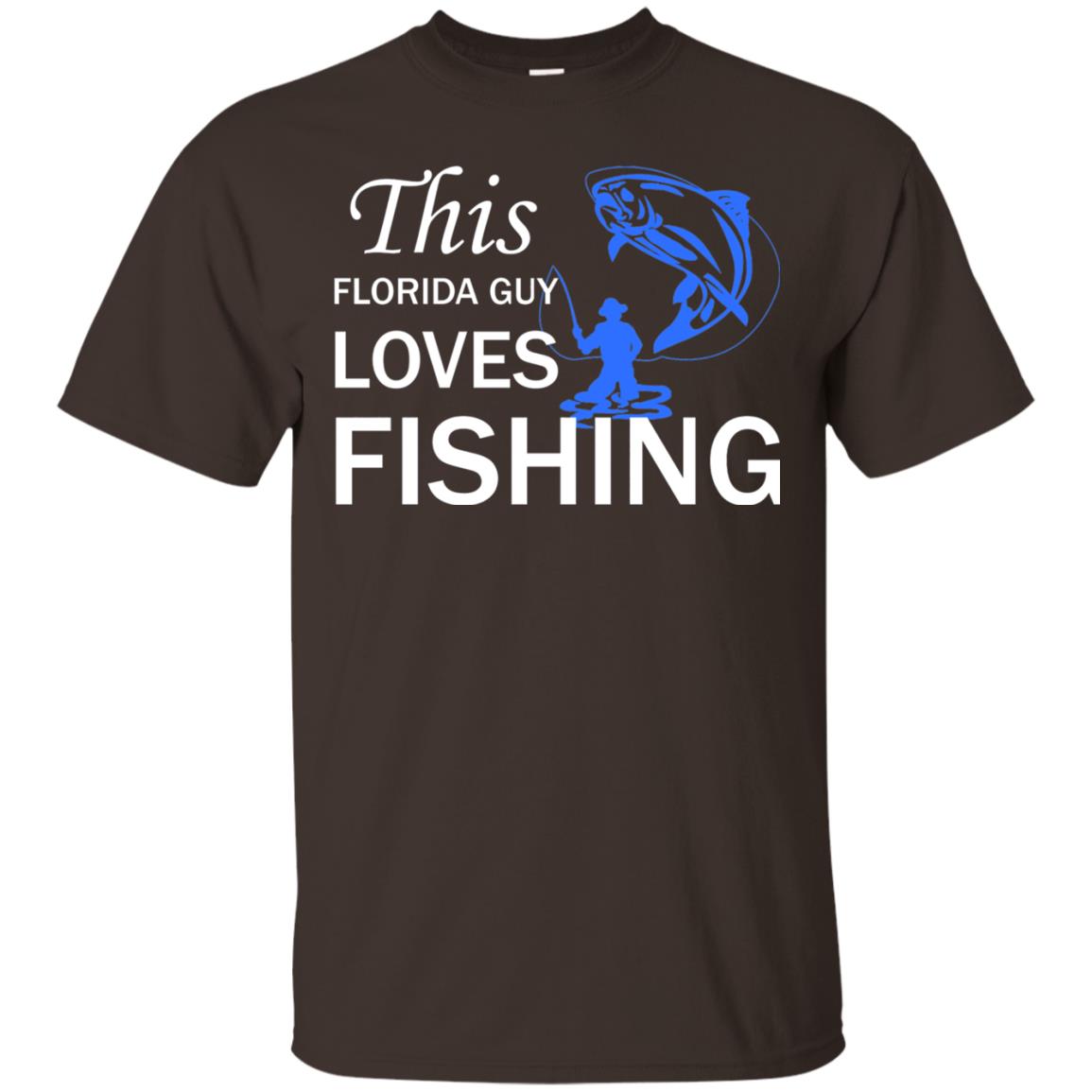 This Florida Guy Love Fishing Fisherman T-shirt Dark Chocolate
