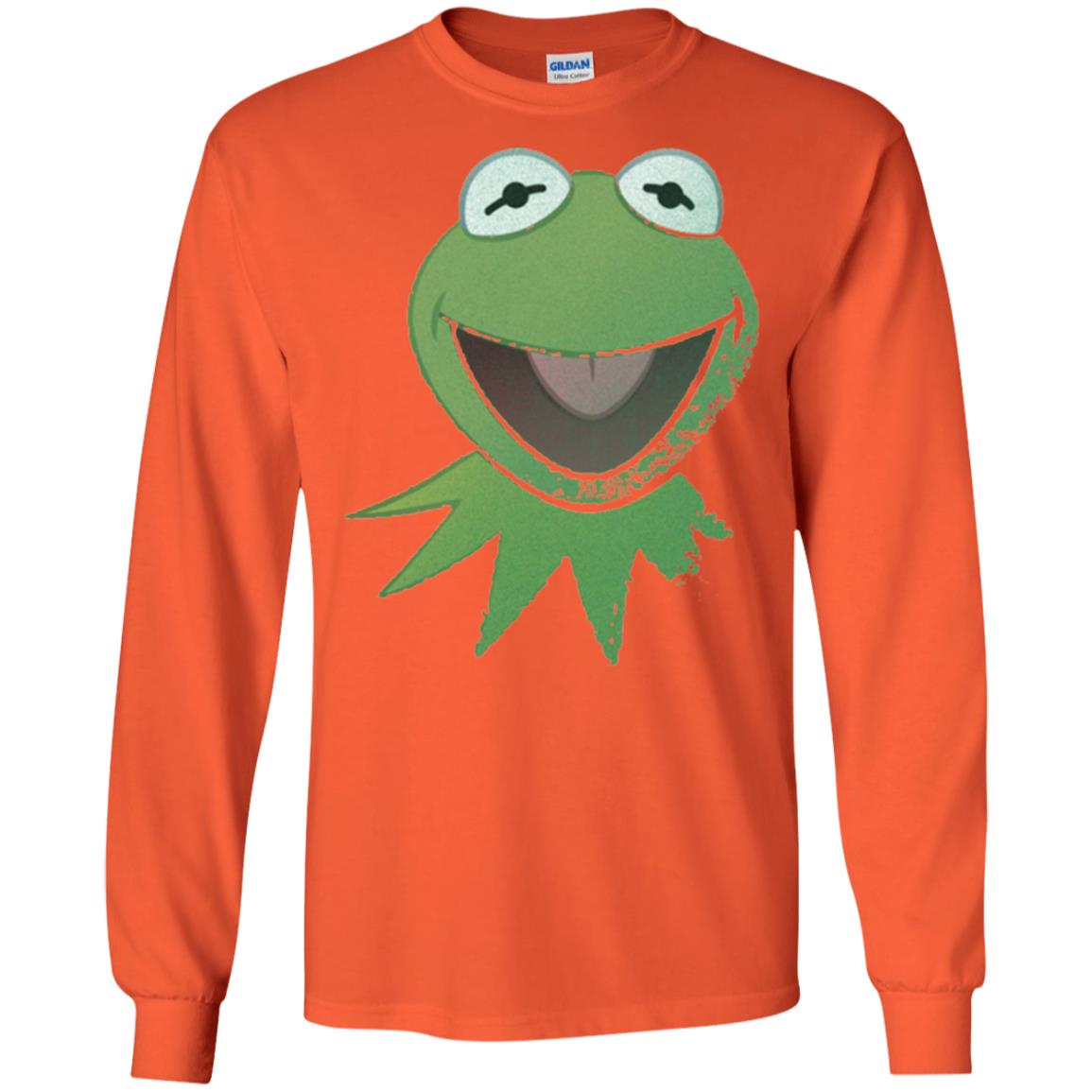 Muppets Kermit The Frog Face T-shirt Orange
