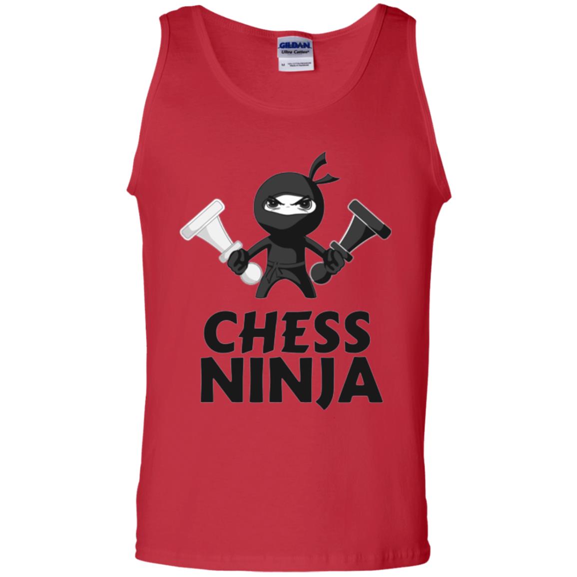 Funny Chess Ninja T-shirt Red