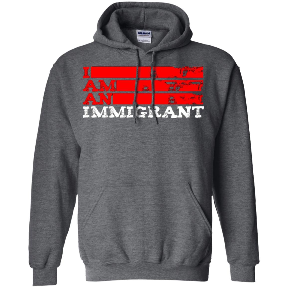 Anti Trump T-shirt Political Tee I Am An Immigrant Political Dark Heather