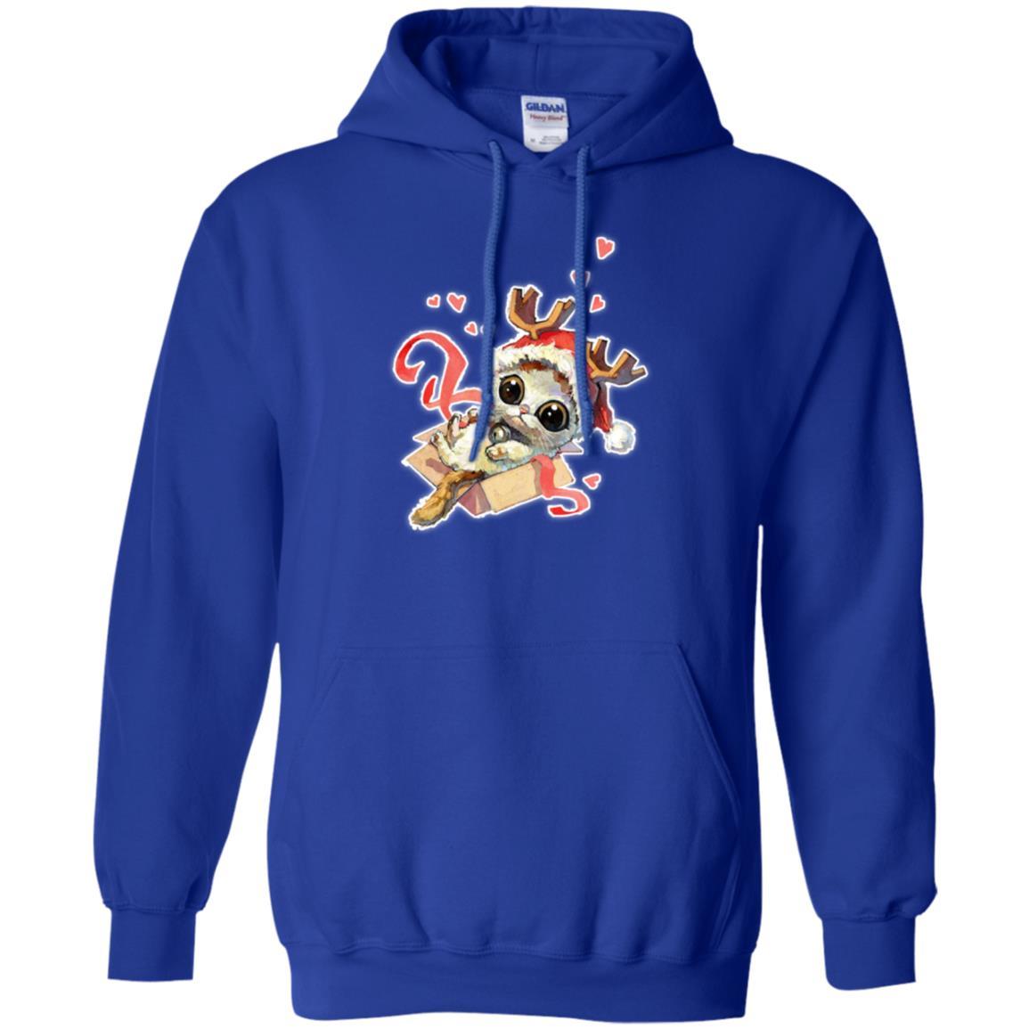 Cat Lover T-shirt Merry Christmas Royal