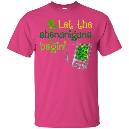 Let The Shenanigans Begin St. Patrick_s Day T-shirt Heliconia