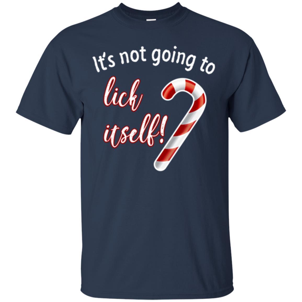 Christmas T-shirt It's Not Going To Lick Itself Navy