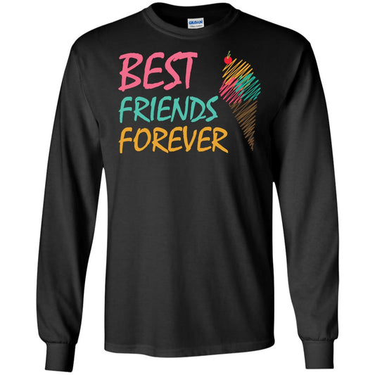 Best Friends Forever Ice Cream Lover T-shirt Black