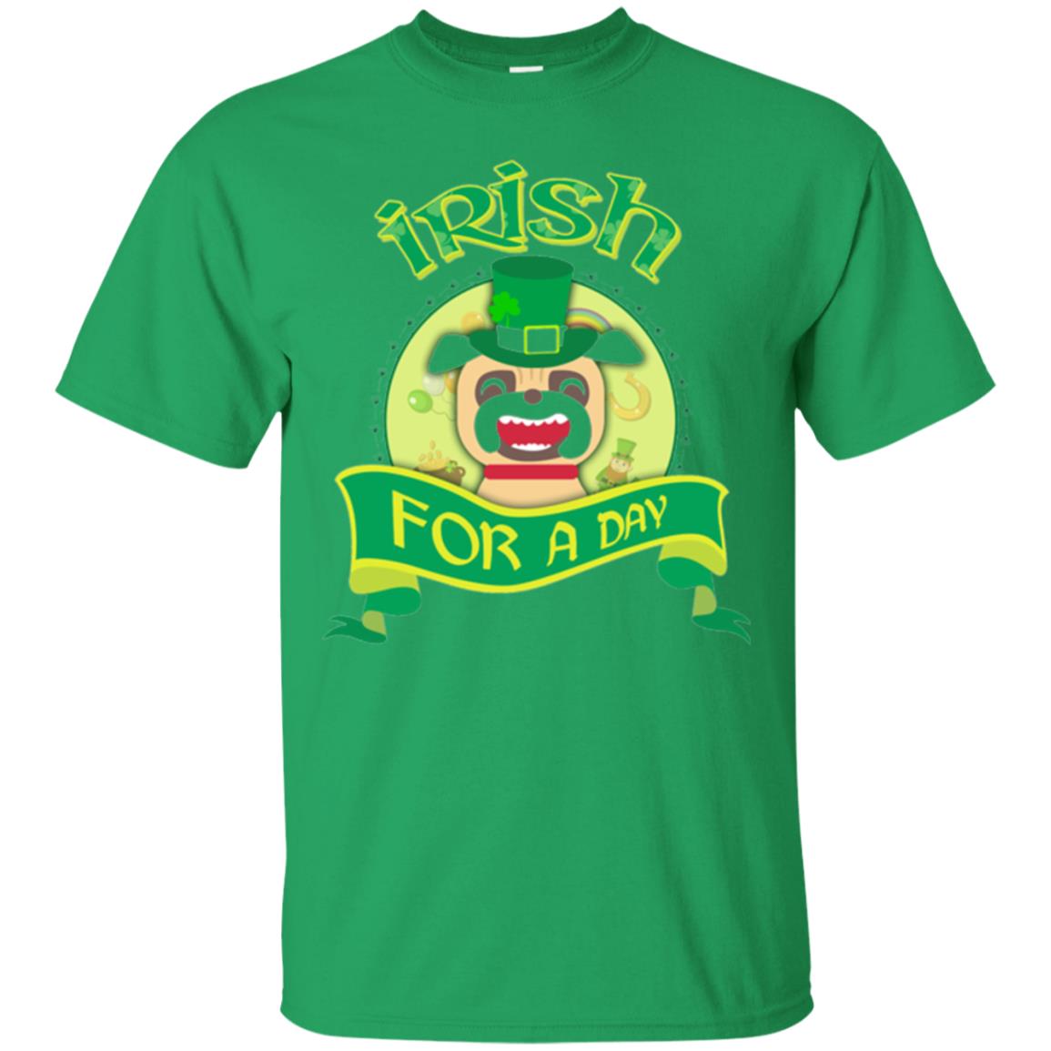 Saint Patrick_s Day T-shirt Amazing I_m Irish Pug Irish Green