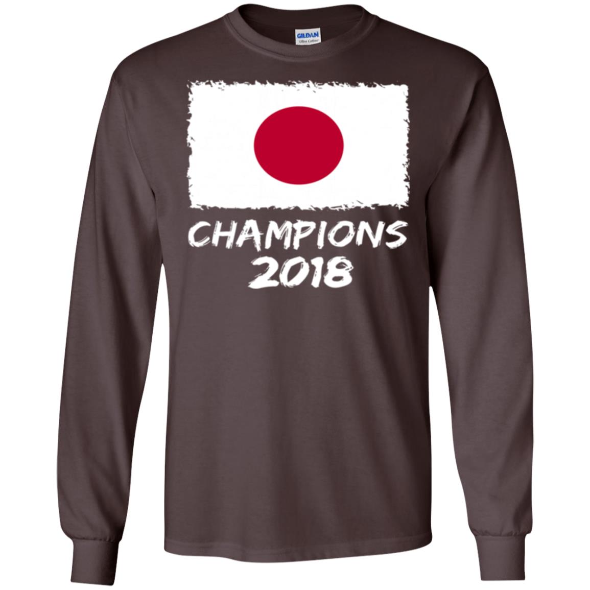 Football Lover T-shirt Japan Champions 2018 T-shirt Dark Chocolate