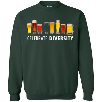 Beer Lovers T-shirt Celebrate Diversity Forest Green