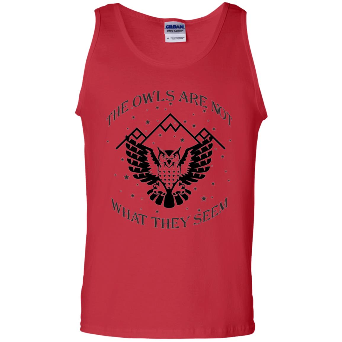 Owl Lovers T-shirt The Owls Are Not What They Seem Red