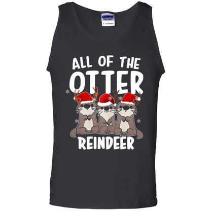 Christmas T-shirt All Of The Otter Reindeer Black