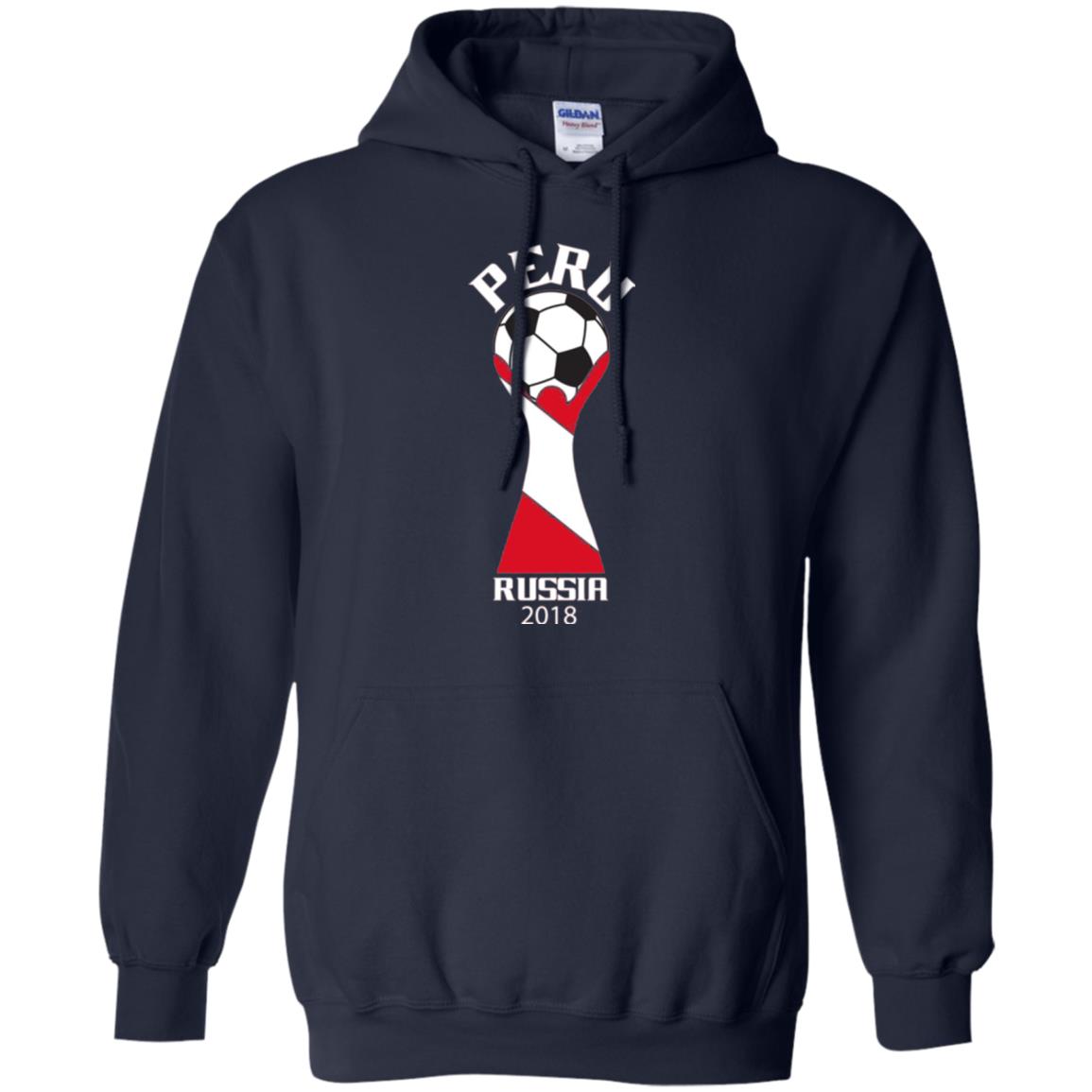 Football Lovers T-shirt Peru Russia 2108 Navy