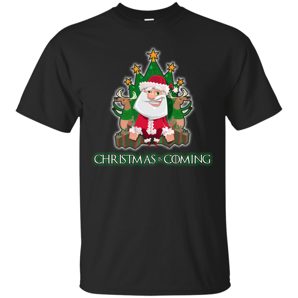 Christmas Is Coming T-shirt Black