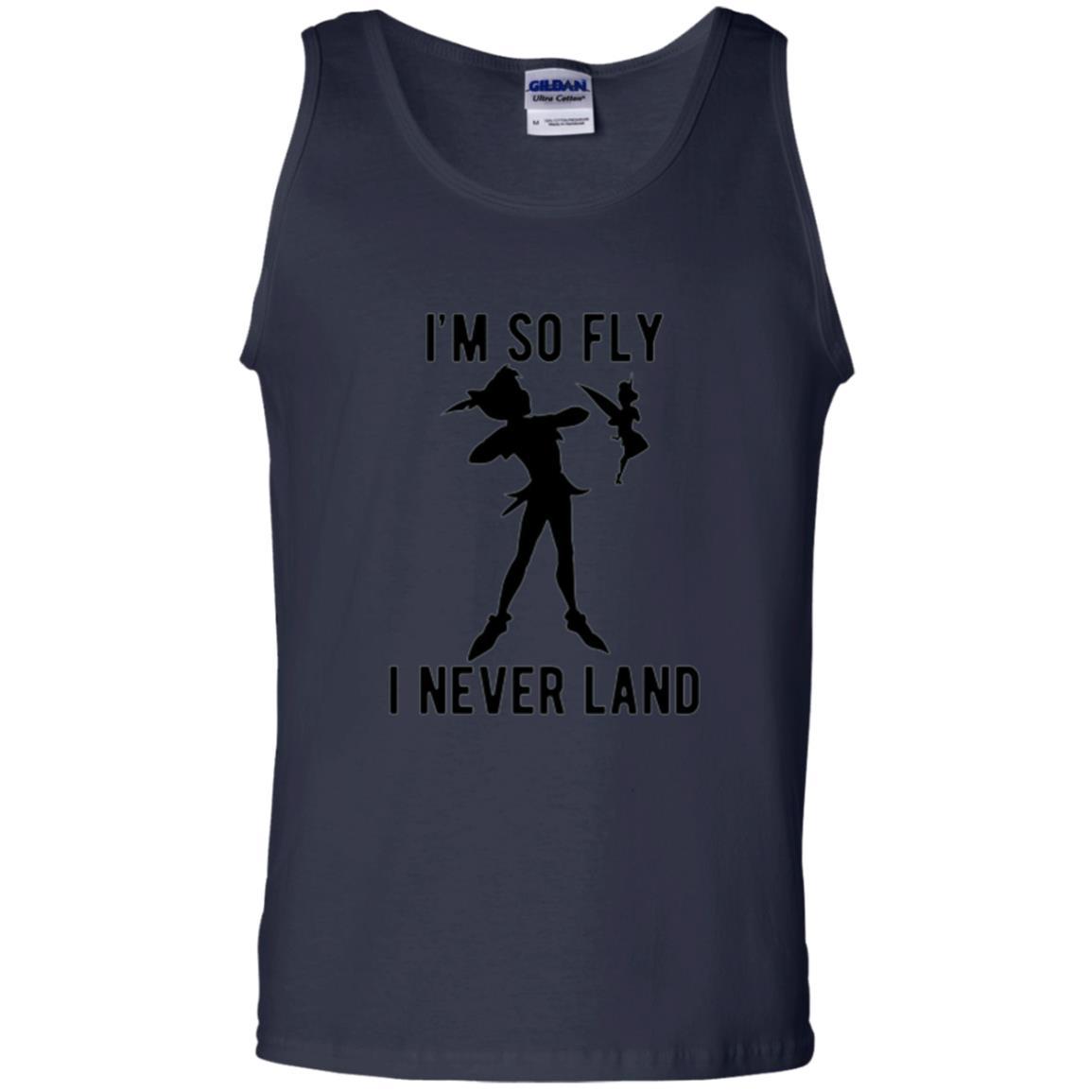 Film T-shirt Tinker Bell I'm So Fly I Never Land Navy