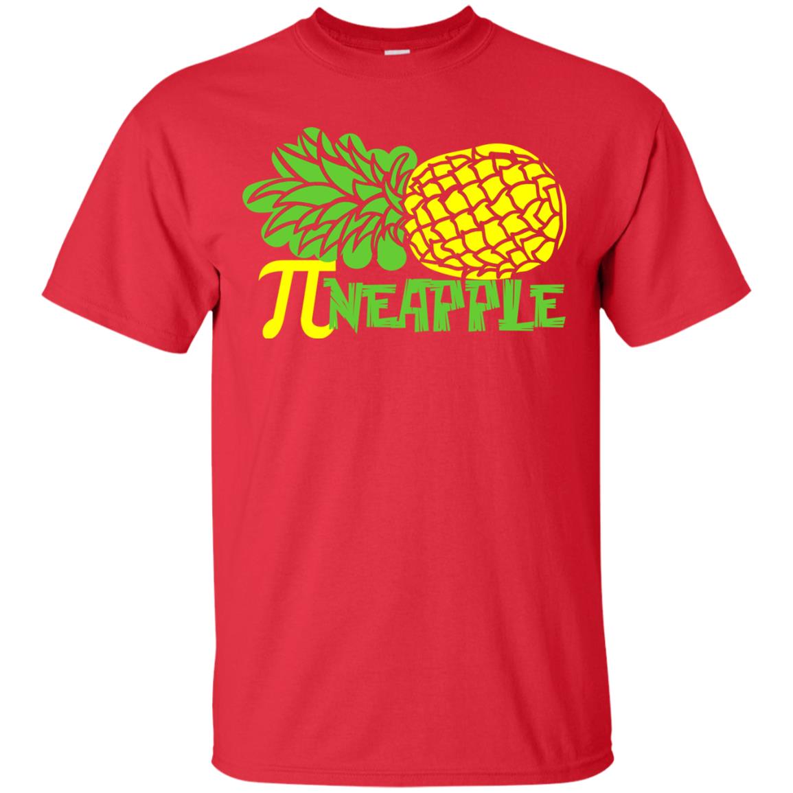 Cool Pineapple Gift Shirt For Pi Day Red