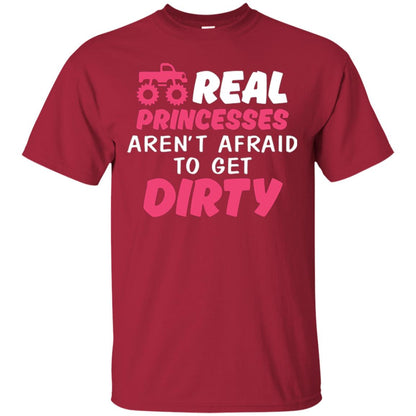 Monster Truck Girl T-shirt Real Princesses Aren’t Afraid To Get Dirty Cardinal