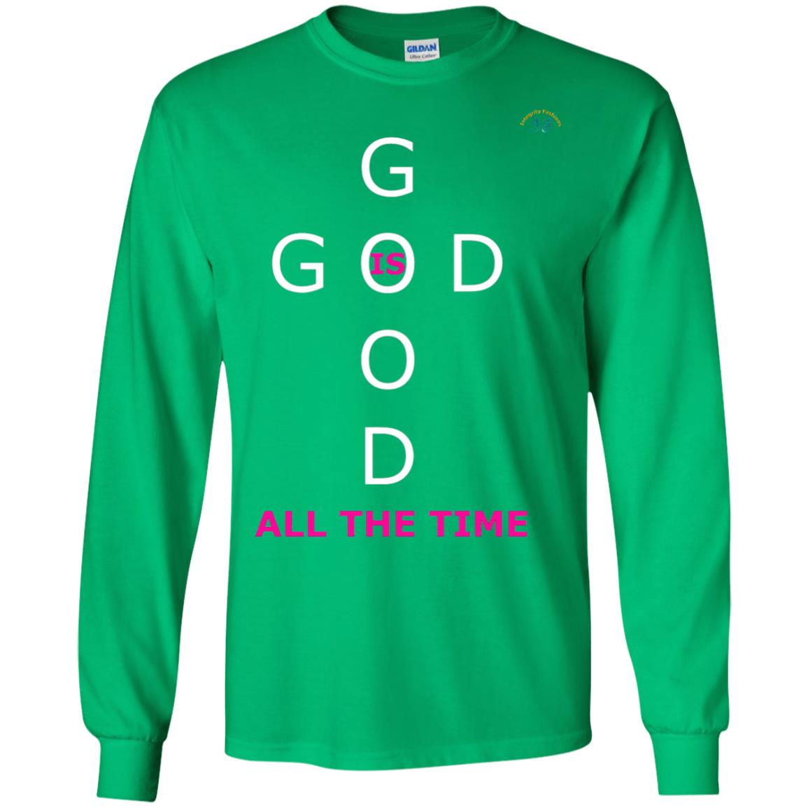 God Is Good All The Time Premium T-shirt Irish Green