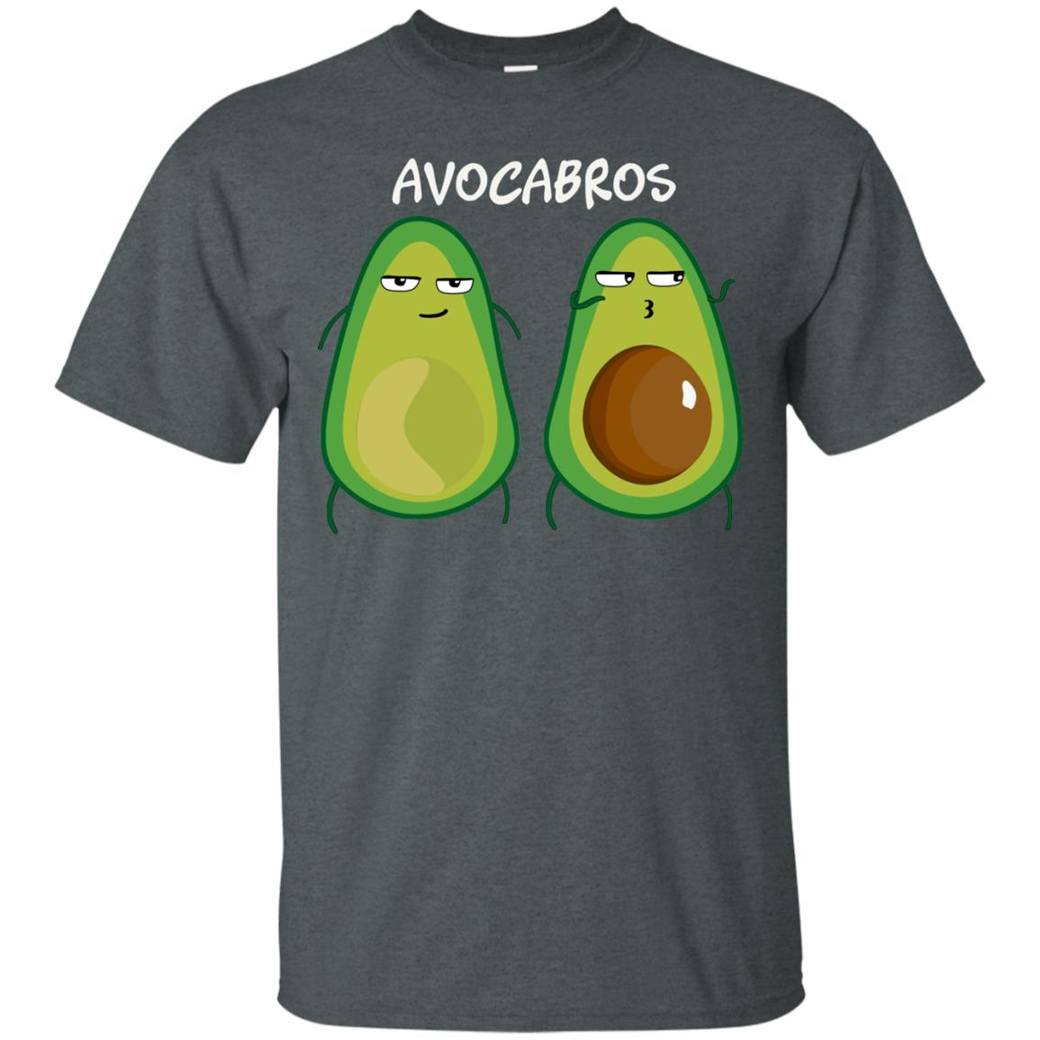 Funny Avocado T-shirt For Bros And Vegans Dark Heather