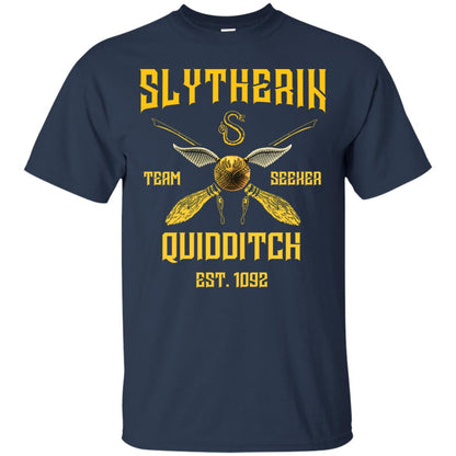 Slytherin Quiddith Team Seeker Est 1092 Harry Potter Shirt Navy