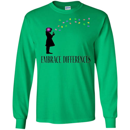 Embrace Differences Shirt Proud Autism Awareness T-shirt Irish Green