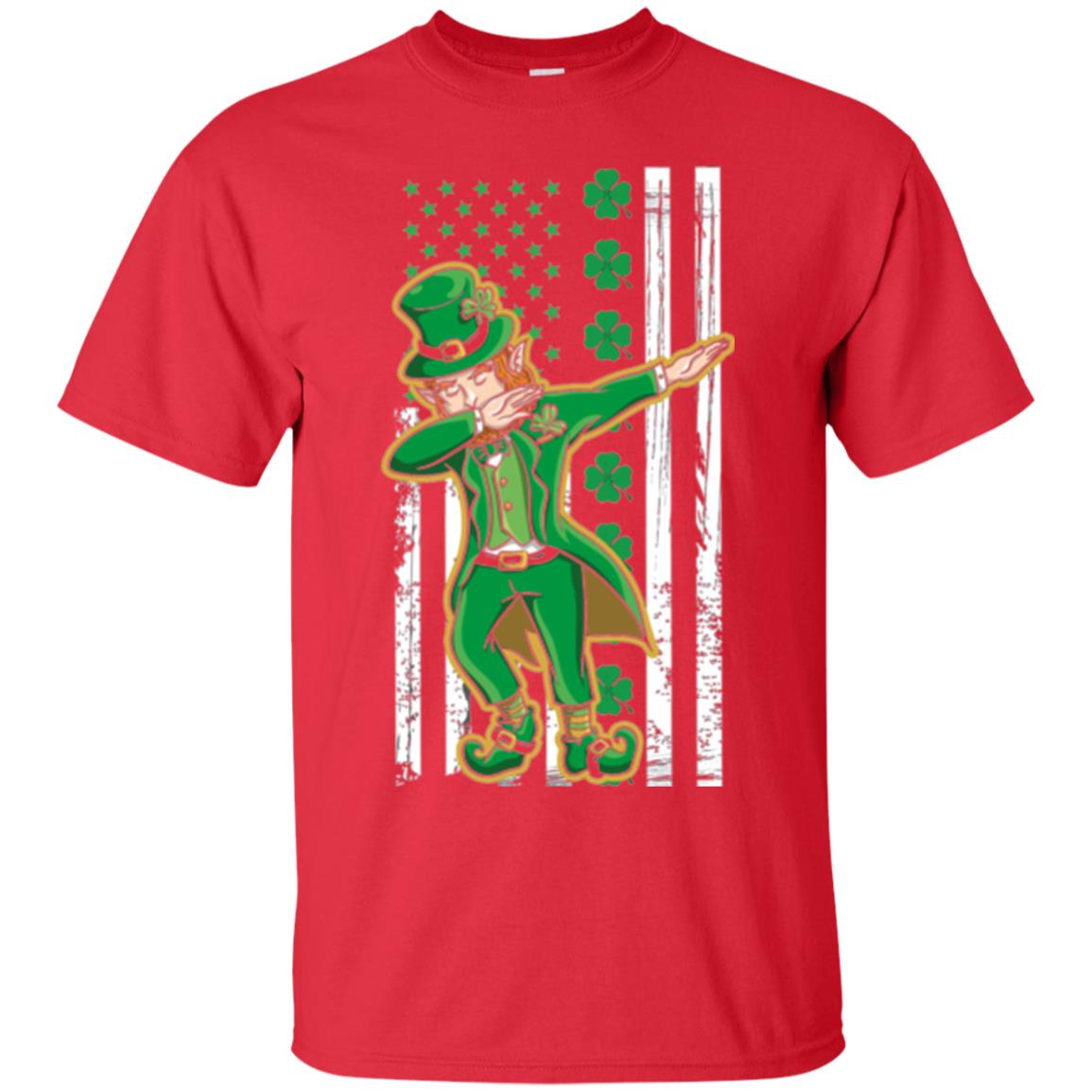 Dabbing Leprechaun St. Patrick's Day T-shirt Red