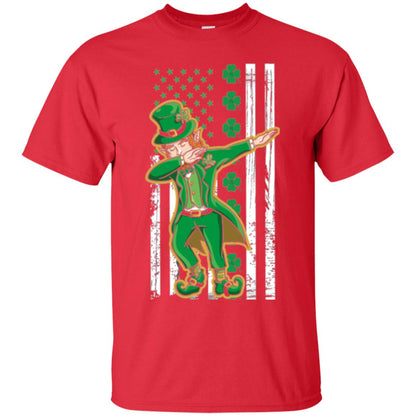 Dabbing Leprechaun St. Patrick's Day T-shirt Red