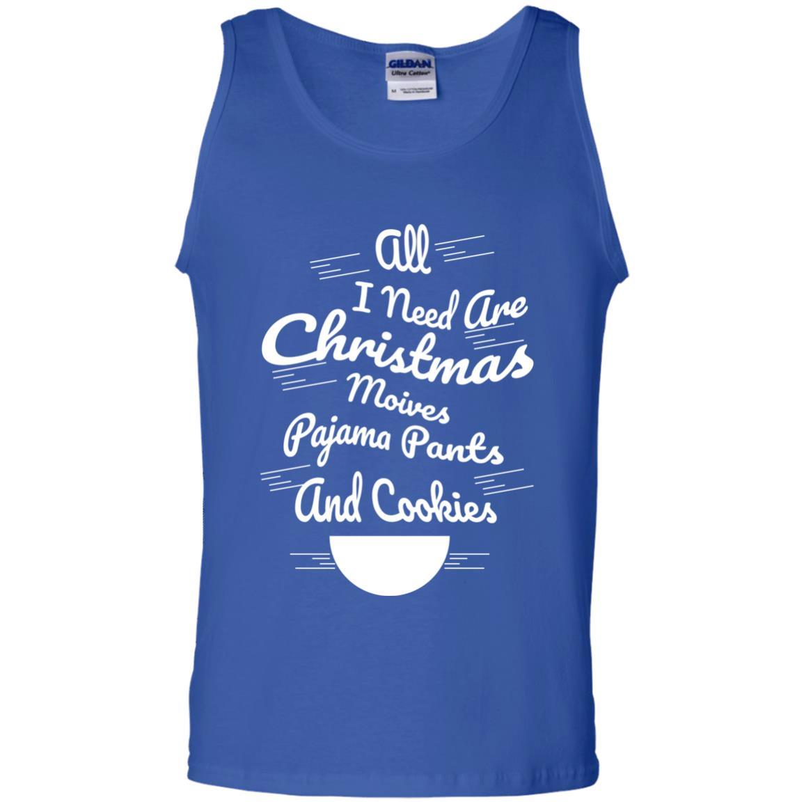 Christmas T-shirt All I Need Are Christmas Movies Pajama Pants Royal