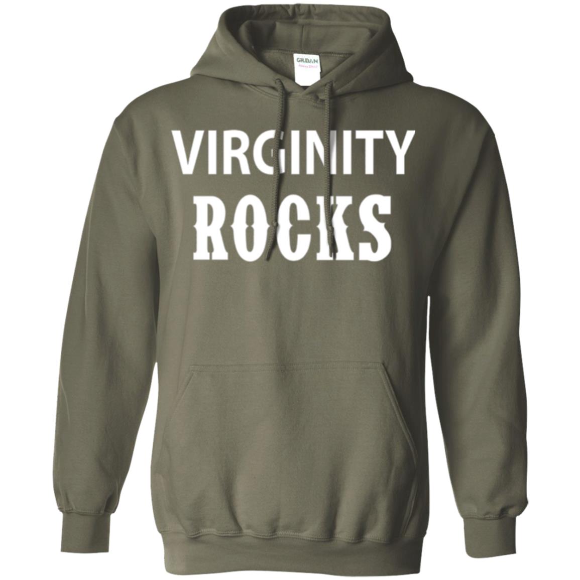 Virginity Rocks T-shirt Military Green