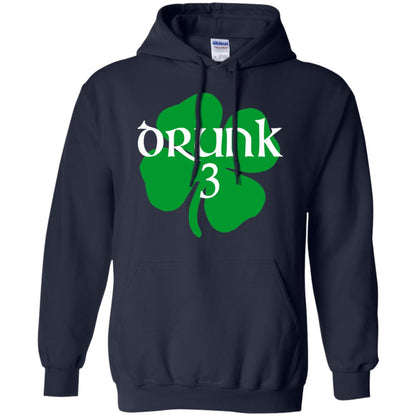 Drunk 3 Lucky Thing St. Patrick_s Day Irish T-shirt Navy