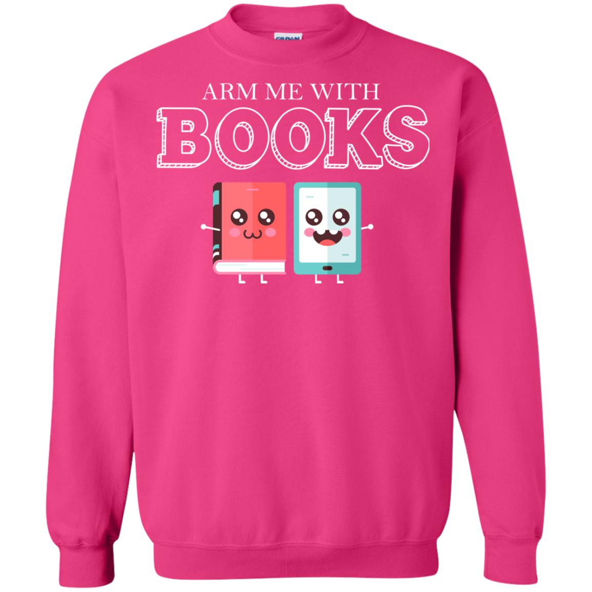 Arm Me With Books Gun Control T-shirt Heliconia