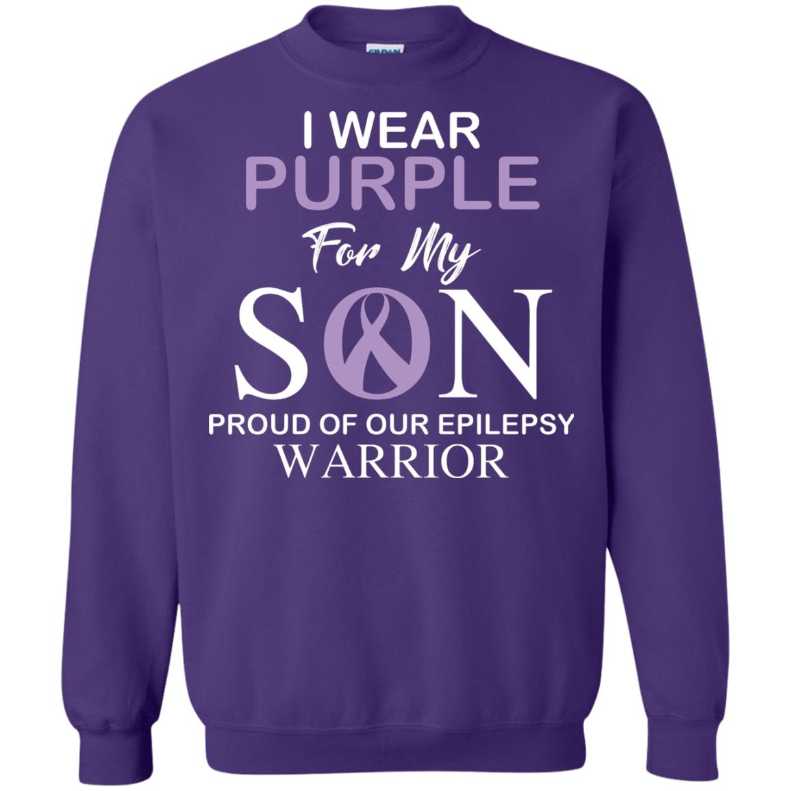 Epilepsy Warrior T-shirt I Wear Purple For My Son Proud Of Our Epilepsy Warrior Purple