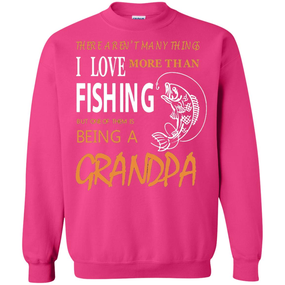 Fishing Buddy Fishing Grandpa T-shirt Love More Than Fishing Heliconia