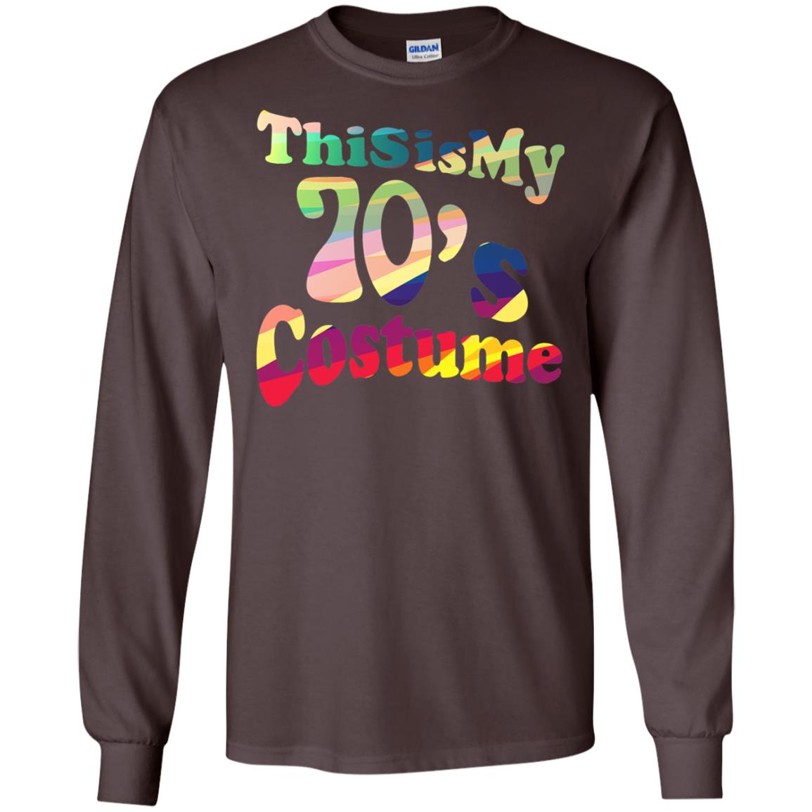 70s Halloween Costume 70s T-shirt For Women Men Girls Dark Chocolate