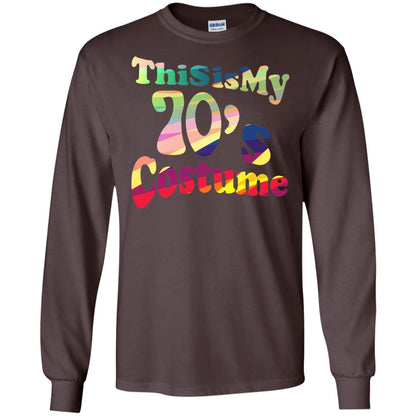 70s Halloween Costume 70s T-shirt For Women Men Girls Dark Chocolate