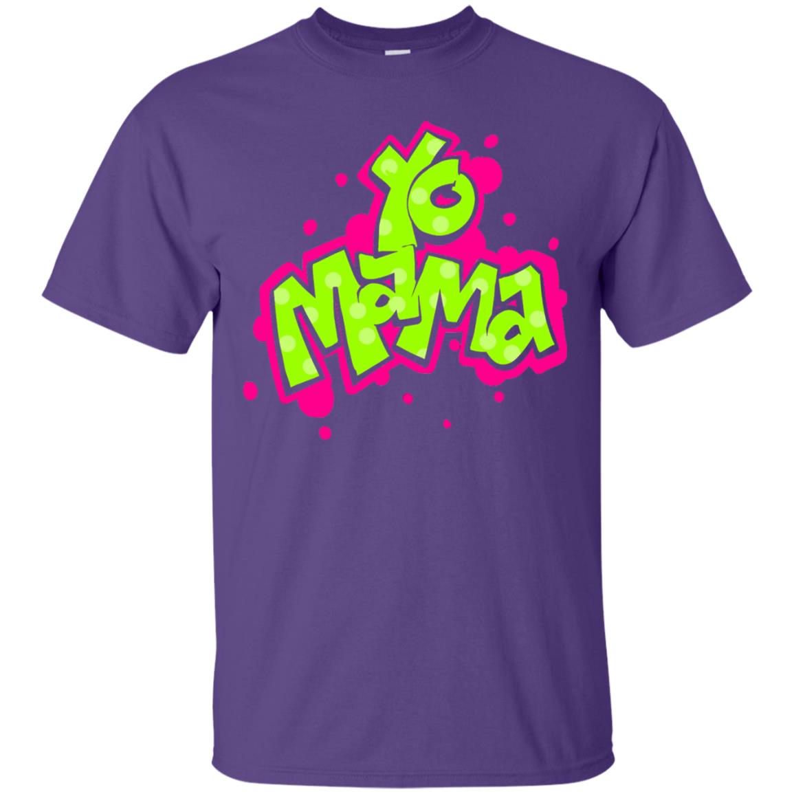 Yo Mama Fresh Princes Style 90s Hip Hop Party T-shirt Purple