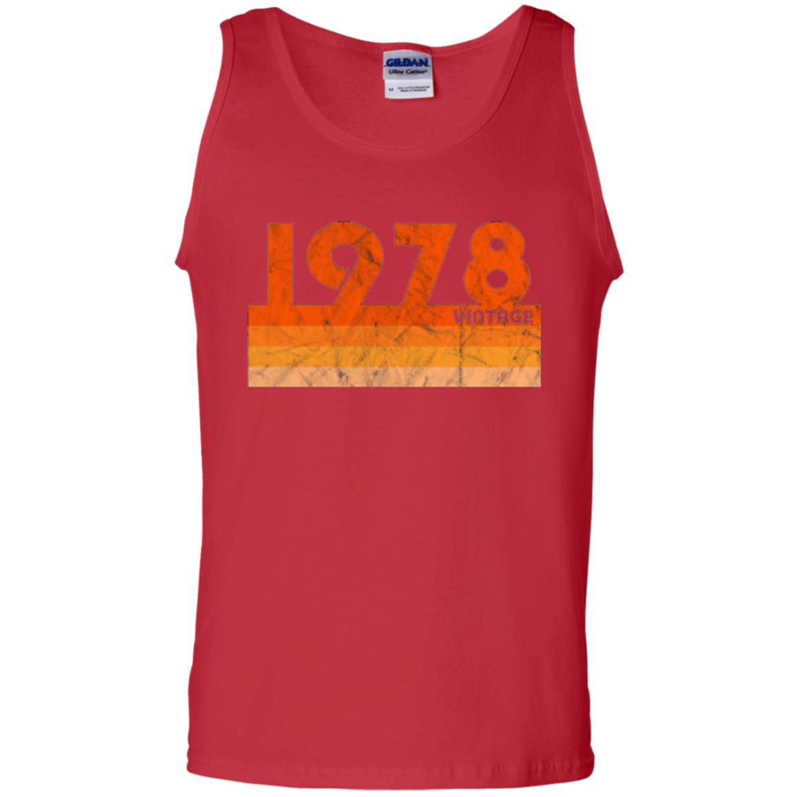 Vintage Retro 1978 T-shirt 40 Years Old Gift T-shirt Red