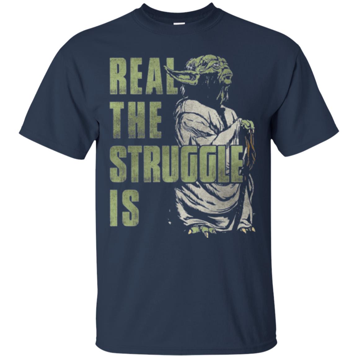 Real The Struggle Is T-shirt Navy