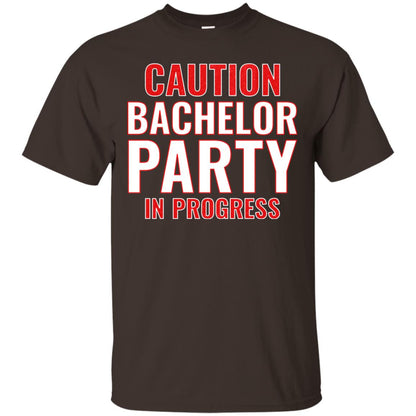 Funny Warning Caution Bachelor Party In Progress Dark Chocolate